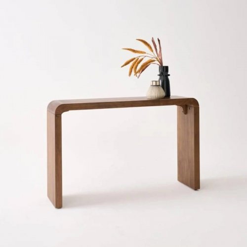 Consola exótica de madera de acacia