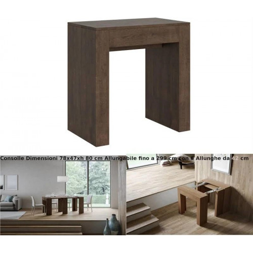 Consola extensible 78x47/299 cm Allin