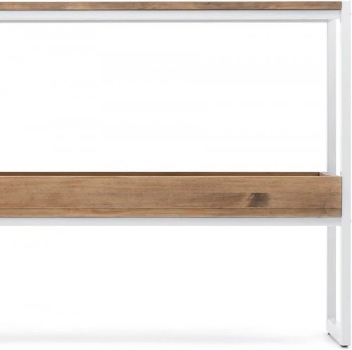 Consola iCub Con Bandeja Madera Maciza de Pino acabado vintage estilo industrial Box Furniture