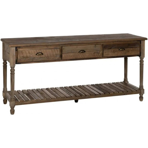 Consola Marrón Madera de Abeto Madera MDF 184,5 x 50 x 86,8 cm