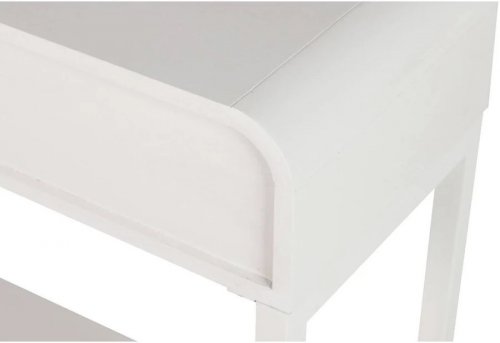 Consola Mdf Pino Blanco Dorado 90x32x75 cm