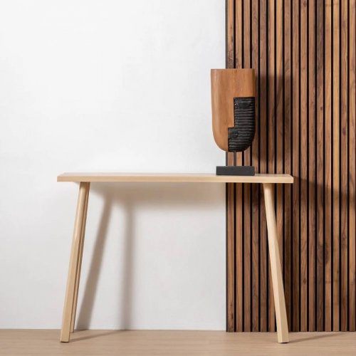 Consola Natural Madera de Pino Madera MDF 106 x 35 x 75 cm