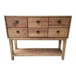 Consola Pino 140x40x110 Marron