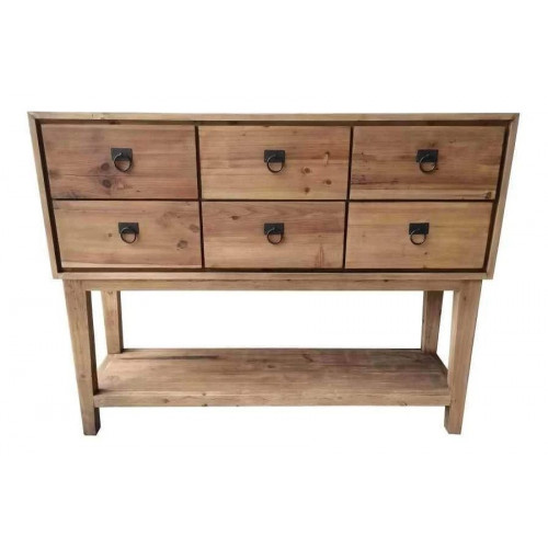 Consola Pino 140x40x110 Marron