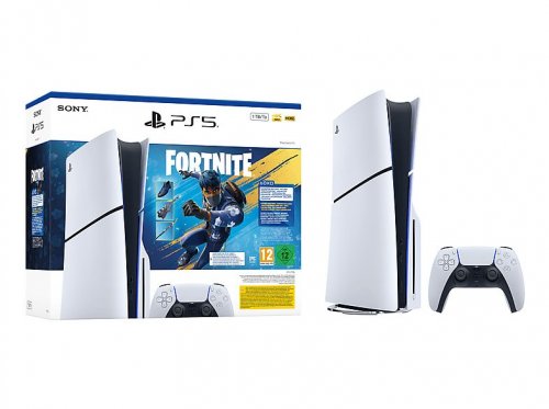 Consola PS5 - SONY Slim 1TB Edición Disco - Fortnite Flowering Chaos, 1 TB, White