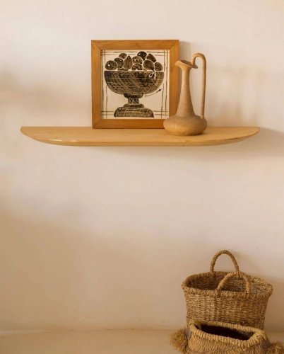 Consola recibidor de madera roble medio