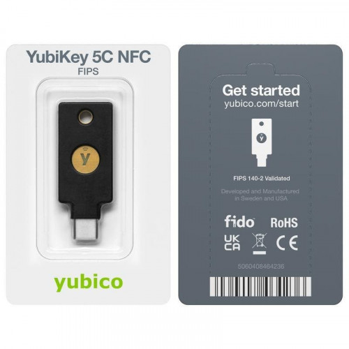 Control de Acceso Yubico YubiKey 5C NFC Llavero 1 Usuario FIPS NFC USB-C