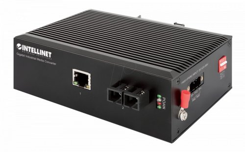 Conversor de medios, Gigabit Ethernet, SC, modo único