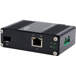 Convertidor de medios, 1000base-T, PoE+