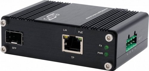 Convertidor de medios, 1000base-T, PoE+