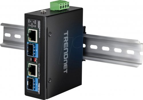 Convertidor de medios, 2 puertos, Gigabit Ethernet, SFP, PoE++