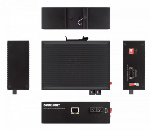 Convertidor de medios, Fast Ethernet, SC, monomodo