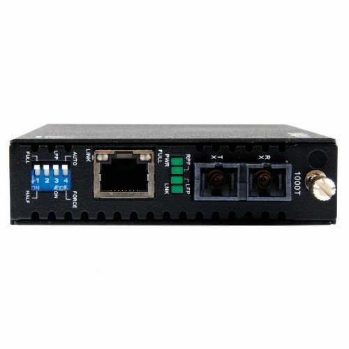 Convertidor de medios, Gigabit Ethernet, SC, Singlemode