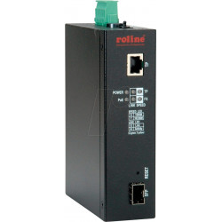 Convertidor de medios, Gigabit Ethernet, SFP, PoE