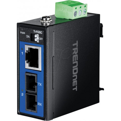 Convertidor de medios industriales, Gigabit Ethernet, SC, multim