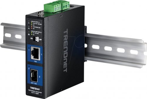 Convertidor de medios industriales, SFP, 10G.