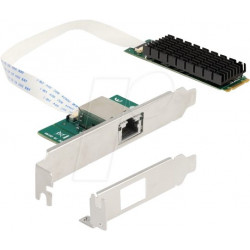 Convertidor M.2 clave B+M 1 x RJ45 10 Gigabit LAN