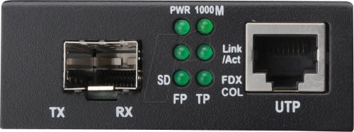 Convertidor multimedia, 10 Gigabit Ethernet, RJ45 / SFP+