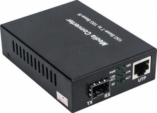 Convertidor multimedia, 10 Gigabit Ethernet, SFP+