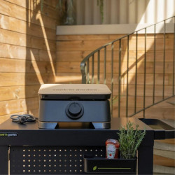 Cook in Garden Plancha eléctrica 2500w placa de hierro fundido esmaltado PE004