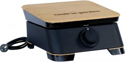 Cook in Garden Plancha eléctrica 2500w placa de hierro fundido esmaltado PE004