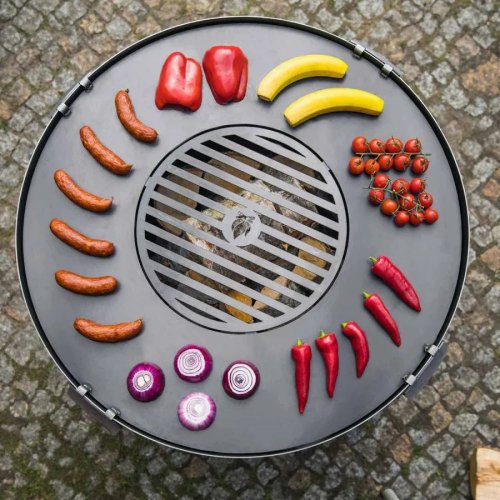 CookKing Plancha con parrilla con 4 Asas-82 cm