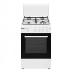 Corberó CCSF45020BW Cocina de Gas Butano 4 Zonas + Horno Blanca