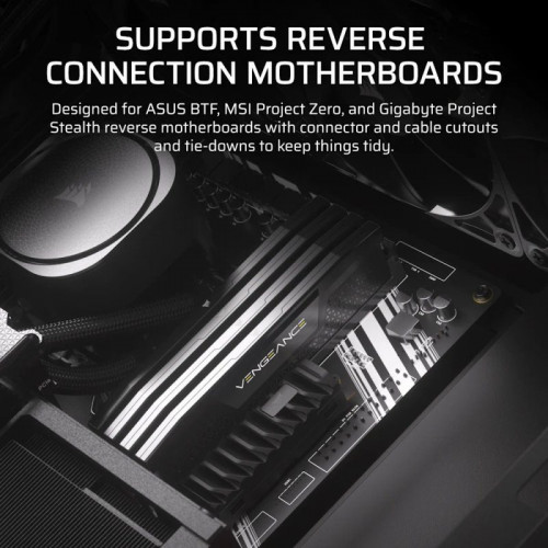 Corsair FRAME 4000D RS ARGB Semi Torre E-ATX Cristal Templado USB-C Negra