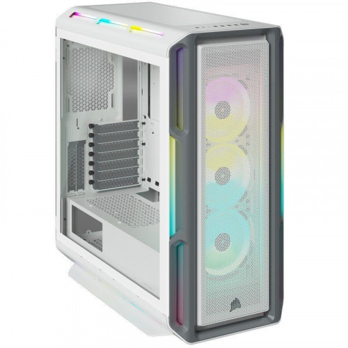 Corsair iCUE 5000T RGB Cristal Templado USB 3.0 Blanca