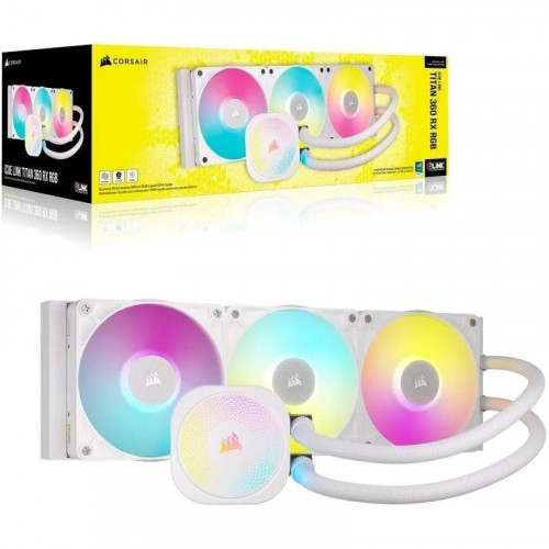 Corsair iCUE LINK TITAN 360 RX RGB Kit Refrigeración Líquida 360mm Blanca