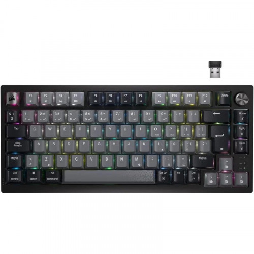 Corsair K65 PLUS WIRELESS 75% Teclado Mecánico Inalámbrico Gaming Hot Swapped MLX Red