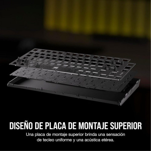 Corsair K65 PLUS WIRELESS 75% Teclado Mecánico Inalámbrico Gaming Hot Swapped MLX Red
