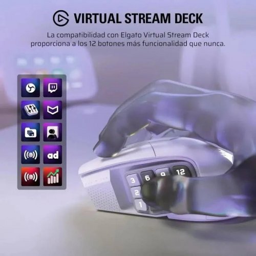 Corsair Scimitar ELITE Wireless SE Blanco
