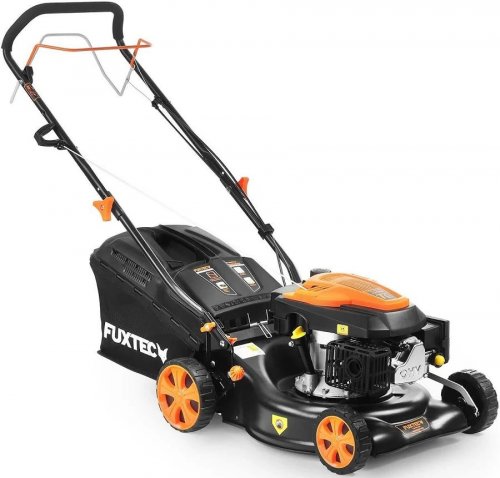 Cortacésped de gasolina autopropulsado con motor de 4 tiempos 146cc fx rm4346 fuxtec