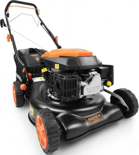 Cortacésped de gasolina autopropulsado con motor de 4 tiempos 146cc fx rm4346 fuxtec