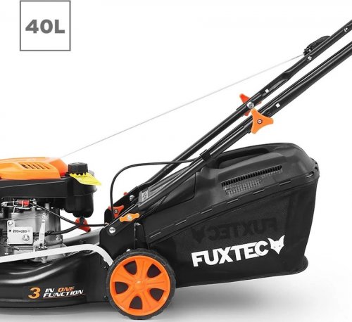 Cortacésped de gasolina autopropulsado con motor de 4 tiempos 146cc fx rm4346 fuxtec