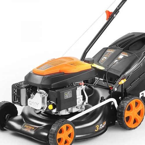 Cortacésped de gasolina autopropulsado con motor de 4 tiempos 146cc fx rm4346 fuxtec