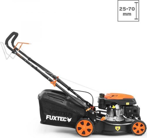 Cortacésped de gasolina autopropulsado con motor de 4 tiempos 146cc fx rm4346 fuxtec