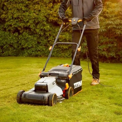 Cortacésped eléctrico 1700 w 37 cm titan