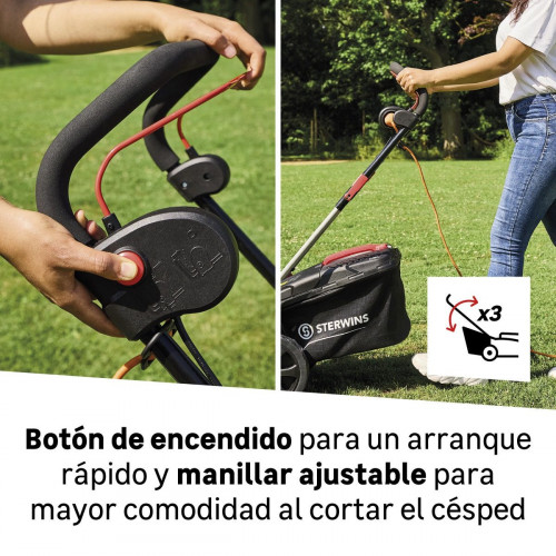 Cortacésped eléctrico STERWINS ELM2-37P.1 1600W 37 cm ancho de corte