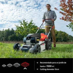 Cortacésped gasolina sterwins plm1-51h170.6 167cc 51 cm ancho