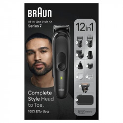 Cortadora de pelo Braun MGK7460 multifunción inalámbrica 100 min uso cuerpo y barba