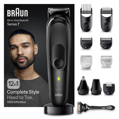 Cortadora de pelo Braun MGK7460 multifunción inalámbrica 100 min uso cuerpo y barba