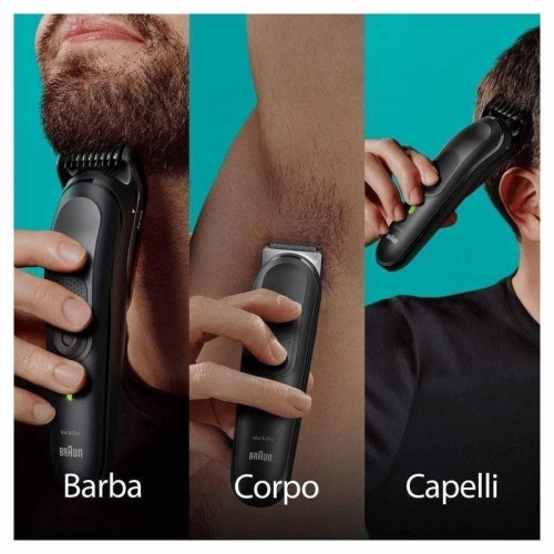 Cortadora de pelo Braun MGK7460 multifunción inalámbrica 100 min uso cuerpo y barba