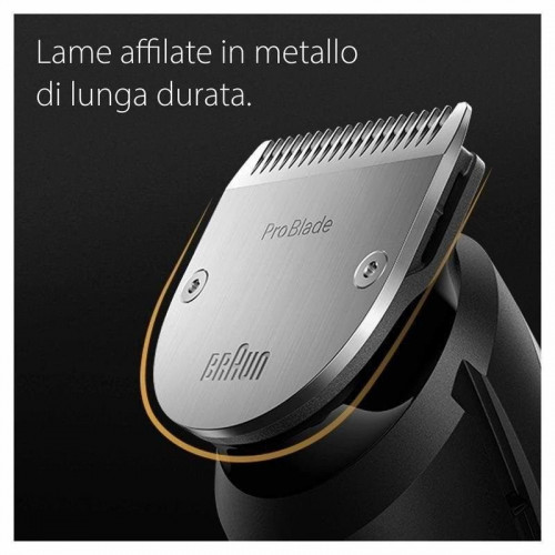 Cortadora de pelo Braun MGK7460 multifunción inalámbrica 100 min uso cuerpo y barba