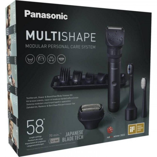 Cortapelos Multifunción Panasonic X-Shape Travel Inalámbrico 110min 58 Longitudes 3 Peines Seco y Húmedo Carga Rápida