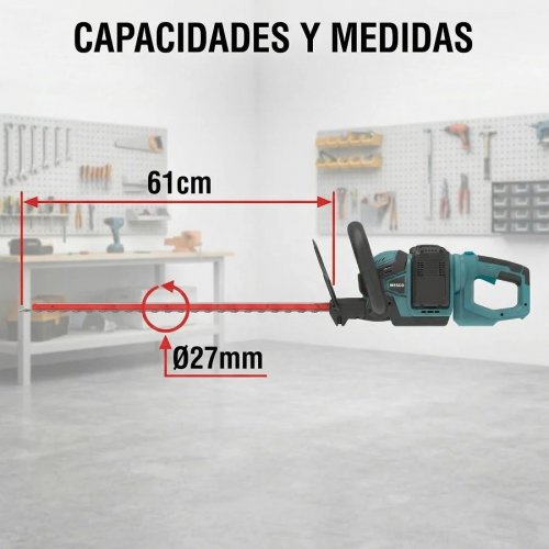 Cortasetos Bateria 2 X 18 V 61 cm Wesco