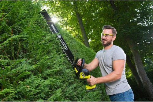 Cortasetos de batería Ryobi ry18htx60a-0 18v 60 cm longitud de