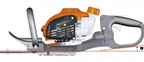 Cortasetos de Doble Cuchilla Térmico 744 mm 0,8 Cv – Echo – 3600 Golpes/min – Hc-r185es