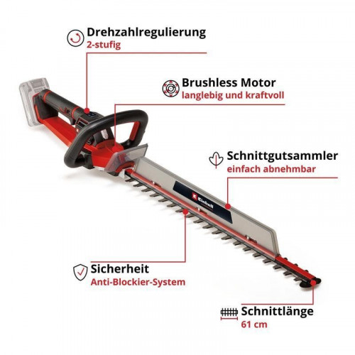 Cortasetos Einhell GP-CH 18/61 Li BL-Solo Power X-Change 18V 61 cm